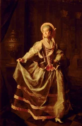 Portræt af Alexandra Petrovna Liovshina (1757-82) 1775